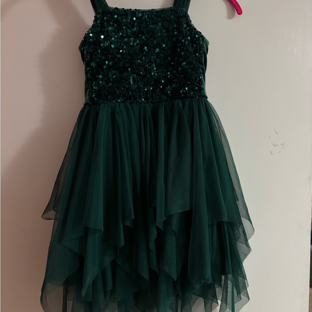 Cat & Jack Sparkling Teal Formal Dress